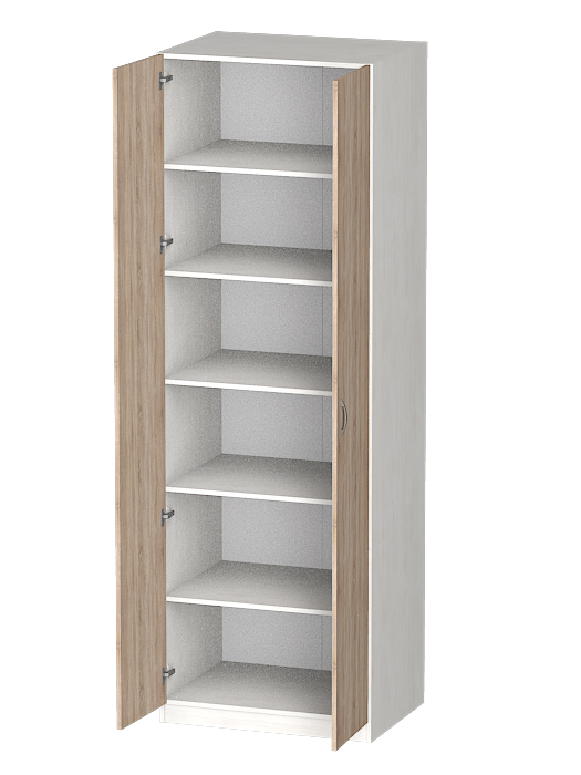 Для одежды, Распашной шкаф Лайф с полками 80*60*240 Северное дерево