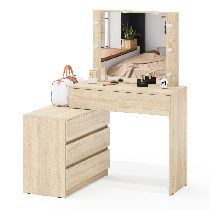 С зеркалом, Туалетный столик с подсветкой 110