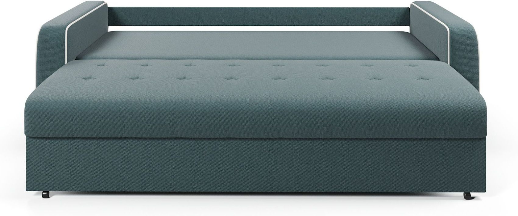 Диваны еврокнижки, Диван-кровать прямой Атланта с кантом еврокнижка,велюр