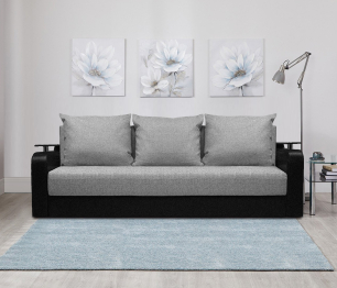 Диван-кровать еврокнижка Лорд 150,  рогожка /экокожа