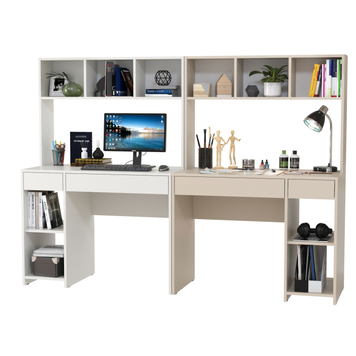 Прямые компьютерные столы, Компьютерный стол для двоих детей Комфорт 12.77F