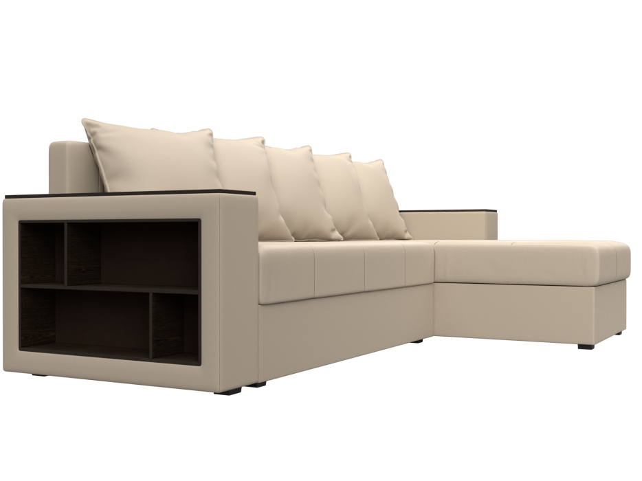 Диваны угловые в гостиную, Диван угловой Дубай Лайт угол универсальный, экокожа