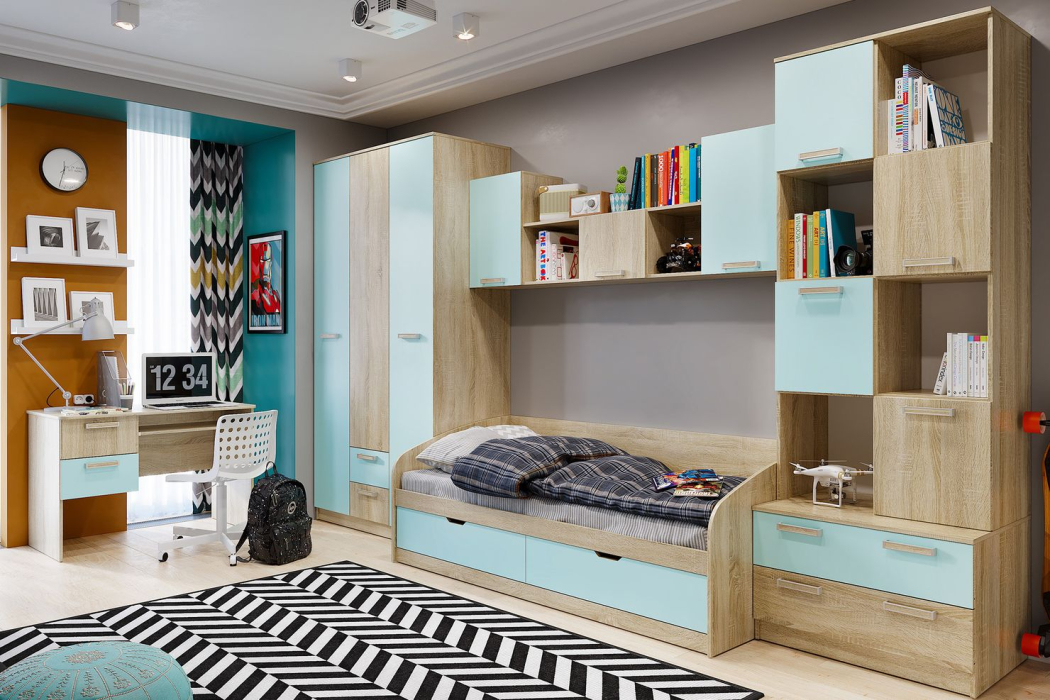 Закрытые, Акварель НМ 013.10 М Шкаф комбинированный