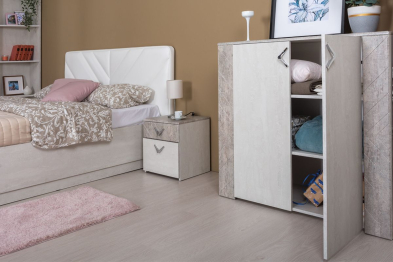 Комод Амели 13.107 шёлковый камень/бетон чикаго беж