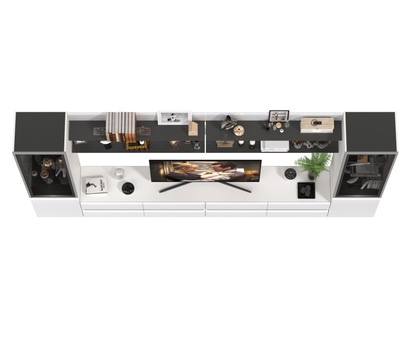 Стенки для гостиной, Стенка модульная Сидней комплектация № 122