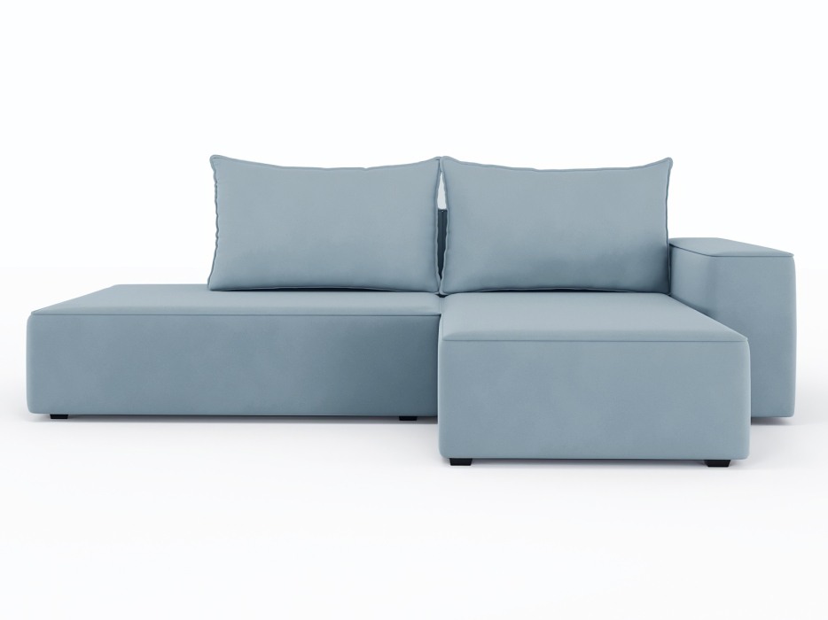 Диваны угловые в гостиную, Диван-кровать угловой Кензо еврокнижка, велюр