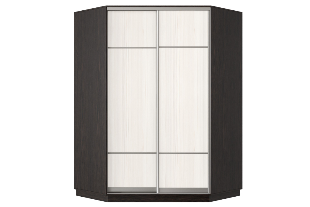Угловые шкафы, Шкаф-купе Премьер Лайт 71 угловой (08;08) двухдверный