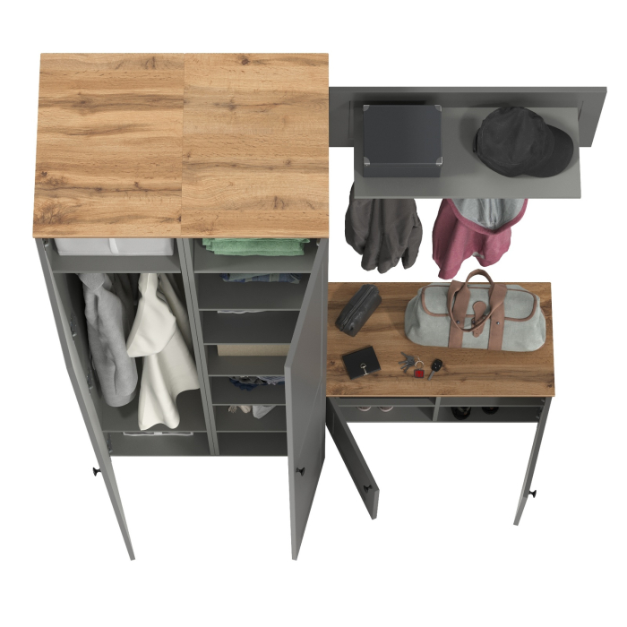 Прихожие, Два пенала в прихожую и тумба с вешалкой Остин