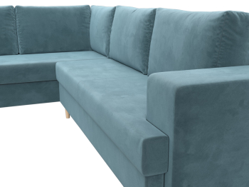 Диван угловой Сильвана левый угол, велюр