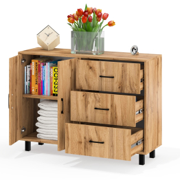 Комод-тумба две дверки и три ящика РВК 123-1204