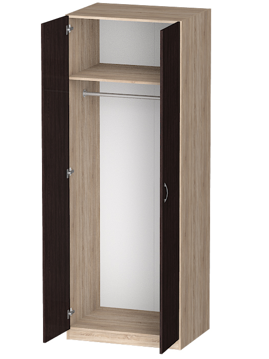 Для одежды, Распашной шкаф Лайф для одежды 80*60*215	Дуб сонома