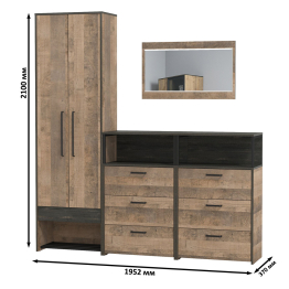 Мебель в прихожую из серии мебели Трувор № 203