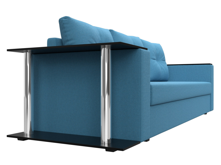 Диваны еврокнижки, Диван прямой Атланта со столом слева, рогожка Амур