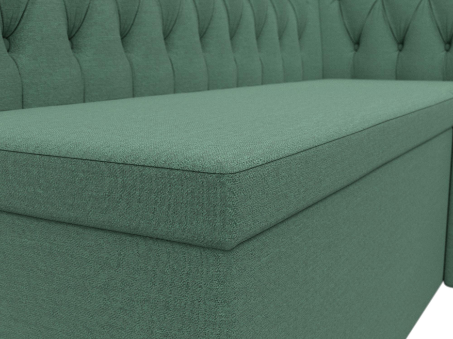 Кухонные уголки, Диван кухонный угловой Мирта правый угол, рогожка Амур