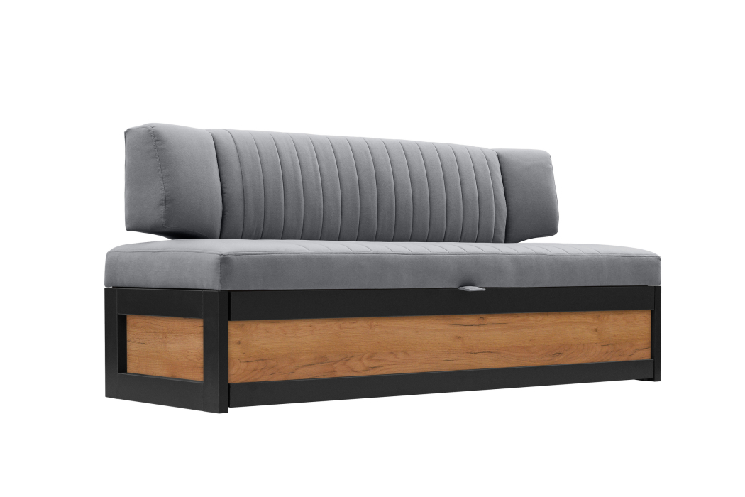 Диваны прямые кухонные, Прямой кухонный диван Парус 174 Дуб крафт золотой