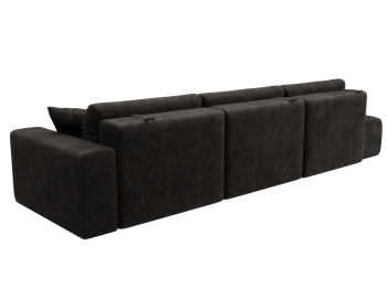 Диван прямой Лига-036 НПБ Модерн Лонг подлокотник справа, велюр BRUT