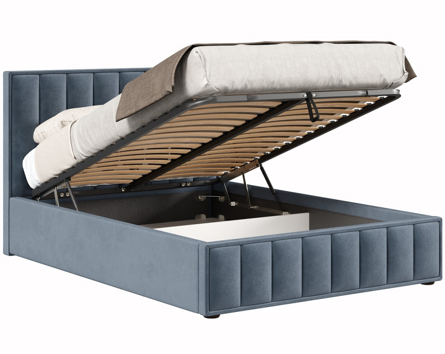 Мягкая кровать, Кровать с подъёмным механизмом 1600 Анкона