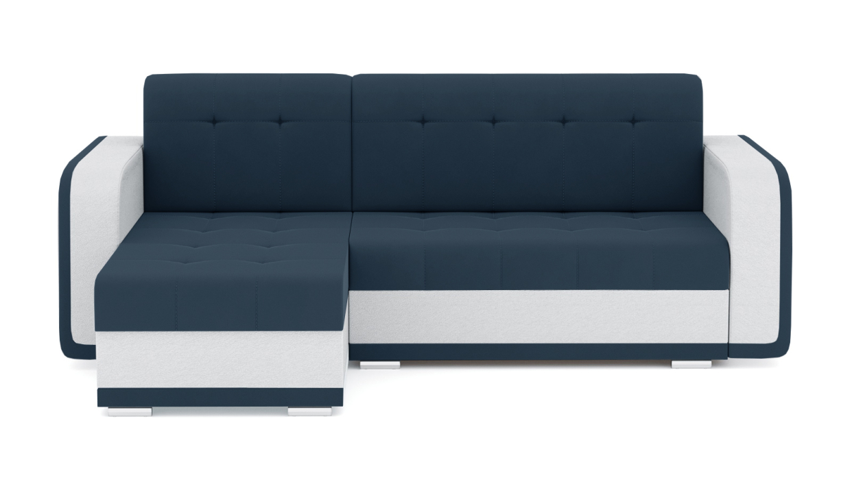 Диваны угловые в гостиную, Диван-кровать угловой Генри еврокнижка, велюр+кож.зам