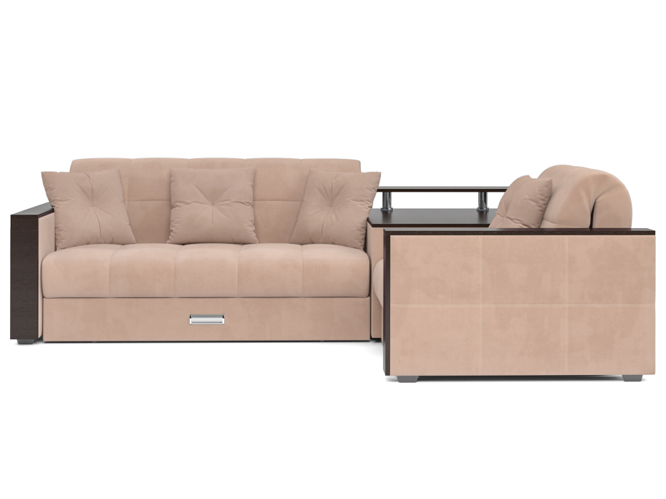 Диваны угловые в гостиную, Диван угловой Прага НПБ Велюр