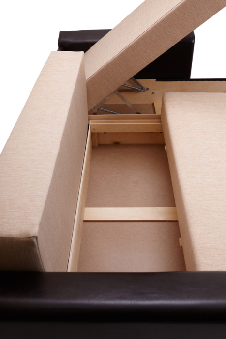 Диваны угловые, Диван угловой  Амстердам 160, рогожка /экокожа