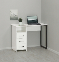 Стол письменный с тумбой на метал.каркасе