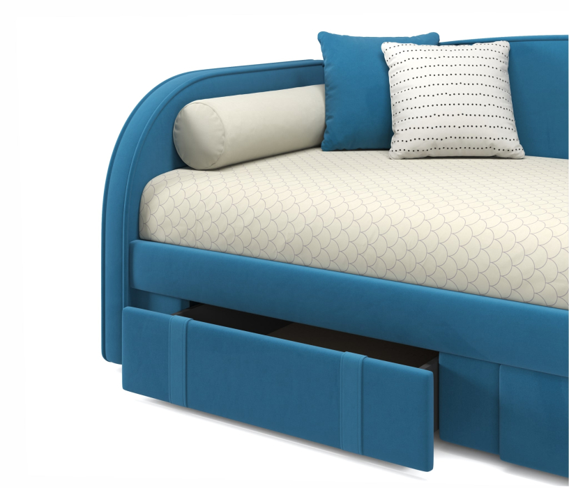 Кровати, Мягкая кровать Elda 900 с ортопедическим основанием и матрасом PROMO B COCOS