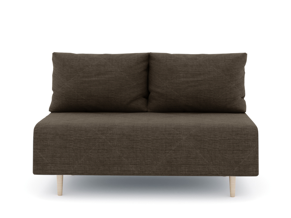 Дизайнерские диваны для гостиной, Диван прямой нераскладной Милли мини 2-х  местный без подлокотников, рогожка Люкс