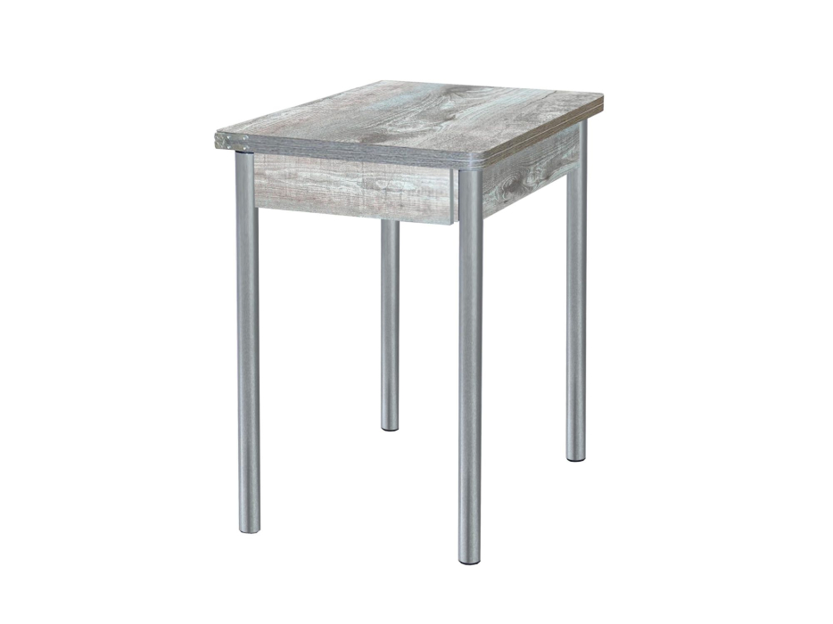 Обеденные столы, Глайдер стол обеденный Опора № 2-круглая серебристый металлик