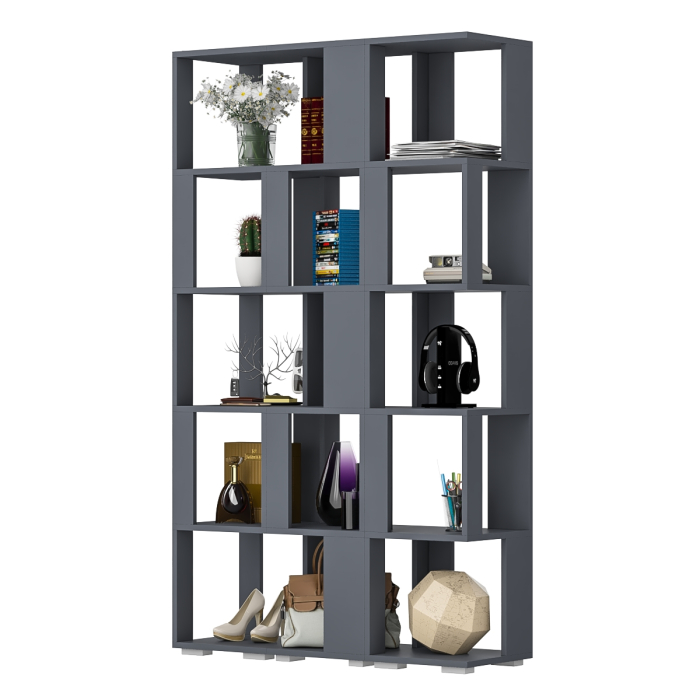 Стеллажи, Комплект их 3-х открытых стеллажей.