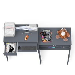 Компьютерный стол ящик и дверка Мори МС-1 левый с широкой тумбой 900