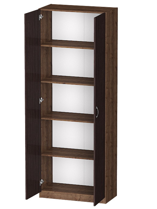 Для одежды, Распашной шкаф Лайф с полками 80*40*215 Дуб экспрессив