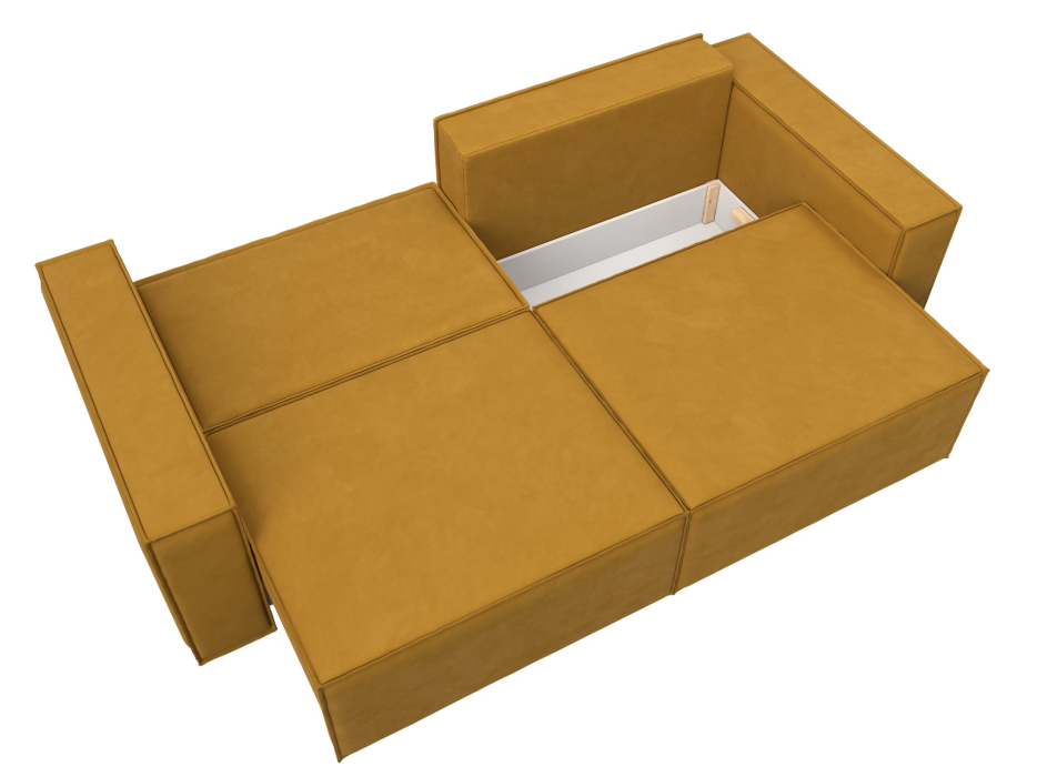 Диваны кровати со спальным местом, Диван прямой Куба, велюр BRUT