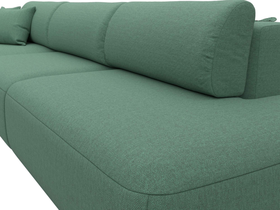 Диваны угловые в гостиную, Диван угловой Лига-036 НПБ Модерн Лонг левый угол, рогожка Амур