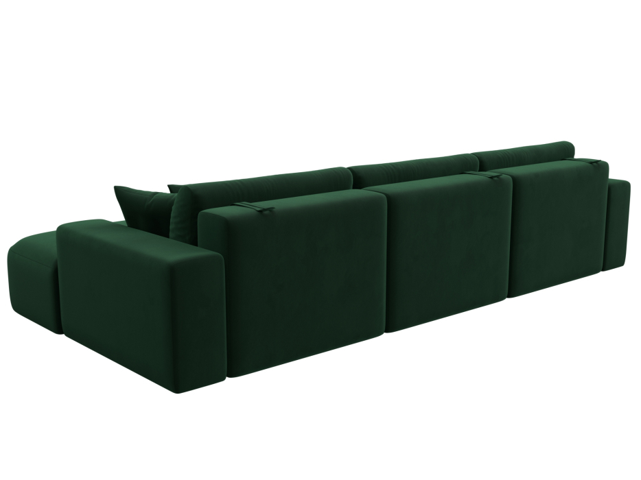 Диваны угловые в гостиную, Диван угловой Лига-036 Классик Лонг правый угол, велюр