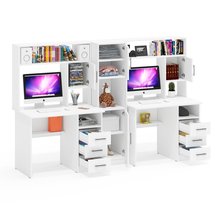 Домашние кабинеты, Стенка из компьютерных столов для двоих человек СК-9