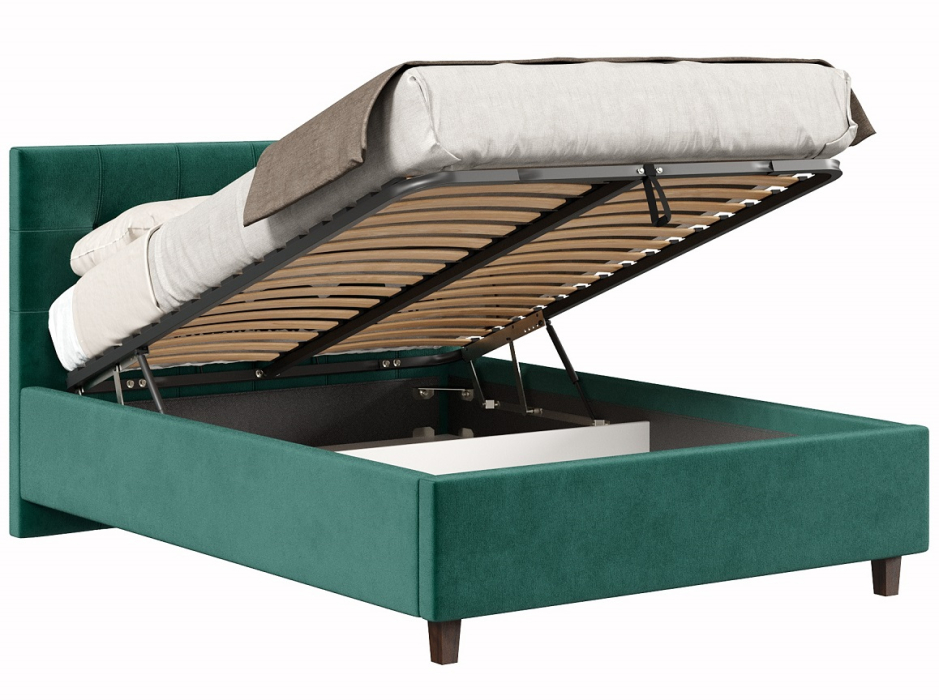 Мягкая кровать, Кровать с подъёмным механизмом 1600 Турин