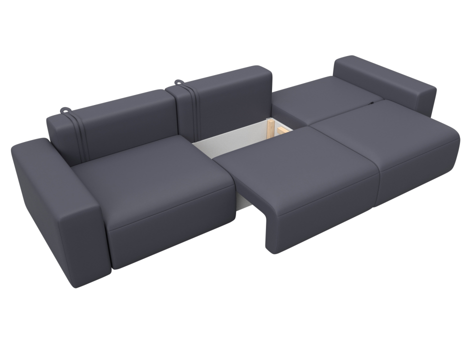 Диваны еврокнижки, Диван прямой Лига-036 НПБ Классик Лонг, экокожа GRIFON