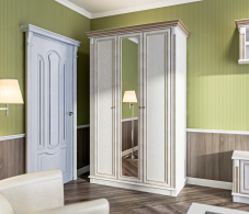 В гостиную, Шкаф 3-х дверный с зеркалом Версаль СБ-2318