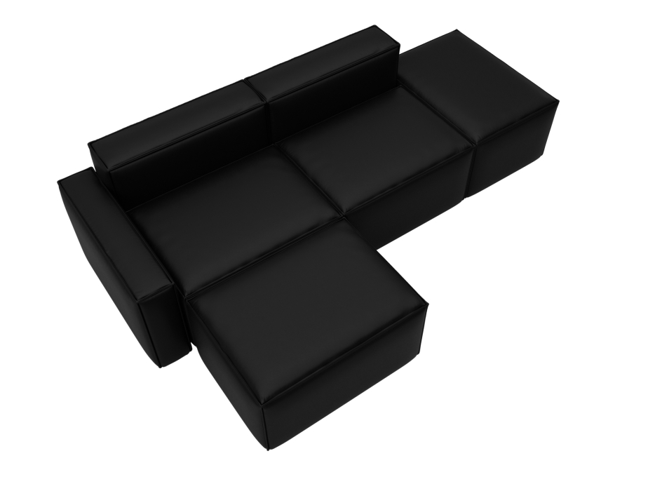 Диваны угловые в гостиную, Диван угловой модульный Лига-063 угол левый, экокожа GRIFON