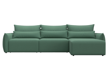 Диван угловой Лига-051 НПБ Лонг угол универсальный, рогожка Амур