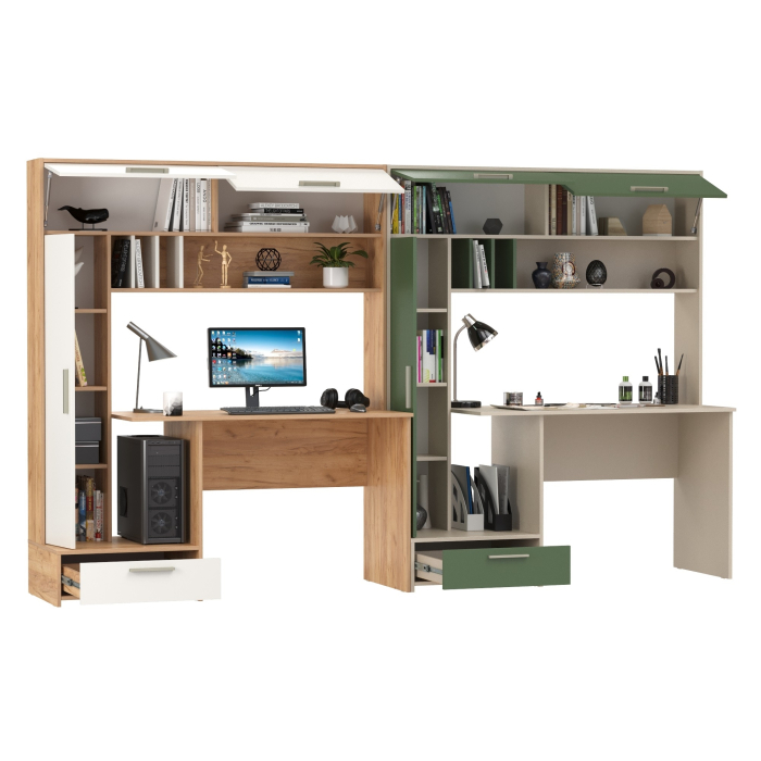 Прямые компьютерные столы, Два стола письменных Лайт 03.243Н