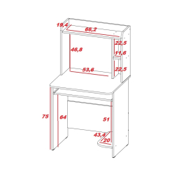 Стол компьютерный Грета-1