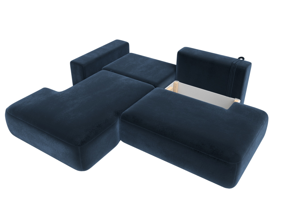 Диваны угловые в гостиную, Диван угловой Лига-036 НПБ Модерн левый угол, велюр TOWER