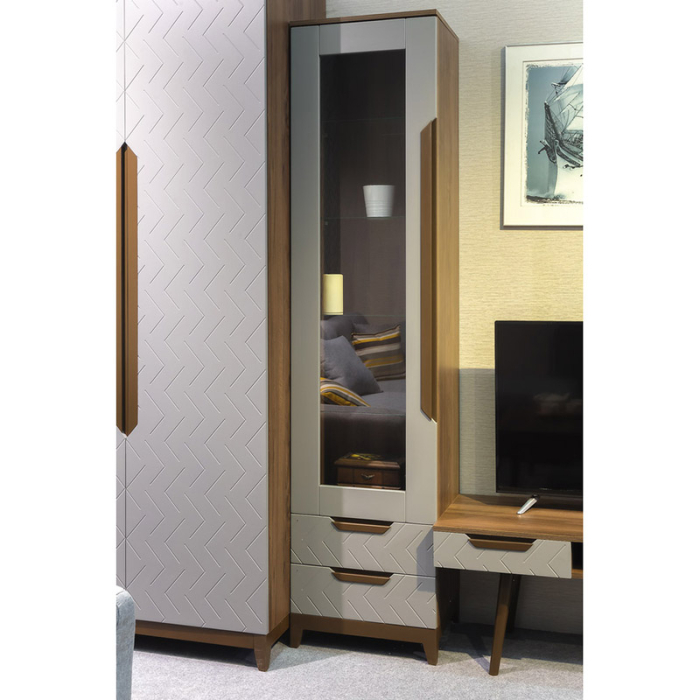 Шкафы пеналы, Шкаф-витрина Сканди