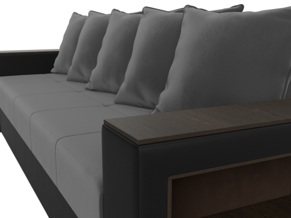 Диваны прямые, Диван прямой Дубай Лайт, велюр/экокожа