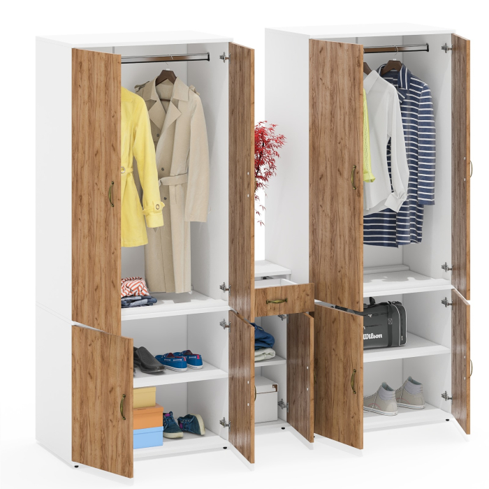 Домашние кабинеты, Два шкафа для прихожей офиса и тумба Лидер-8 3.15