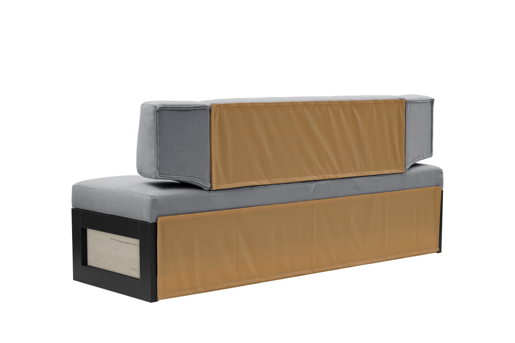 Диваны прямые кухонные, Прямой кухонный диван Парус 181 Дуб крафт белый