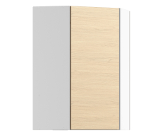 , Регина РПУ/1-160 Полка угловая Белый/ЛДСП Дуб Винченца