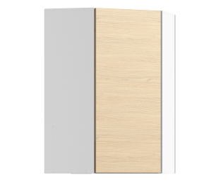 Регина РПУ/1-160 Полка угловая Белый/ЛДСП Дуб Винченца