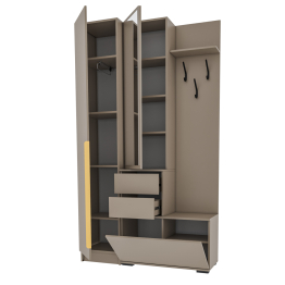 Прихожая Голд Бостон вешалка В2 с пеналом